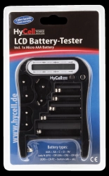 TESTER baterií AAA-AA-C-D-9V-LR1-CR123A-CR2-CR-V3 atd.