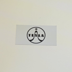 Samolepicí štítek na Plexikryt gramofonu - TESLA