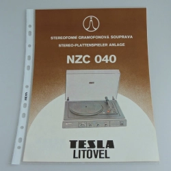Leták z TESLA Litovel - stereofonní zesilovač AZS101 - kopie