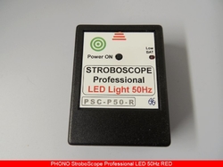 PHONO Stroboscope PROFI 50Hz RED sada s kotoučem