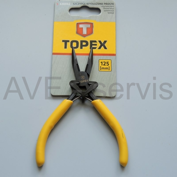 Kleště rovné prodloužené 125mm Topex