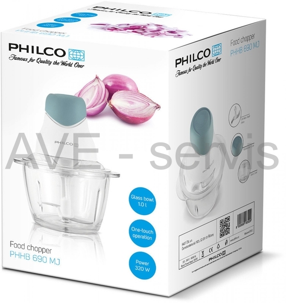mixér a šlehač Philco PHHB 690 MJ  Sekáček potravin PHHB 690 MJ