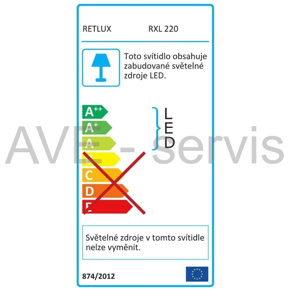 RXL 223 kulič.200LED 20+5m WW TM RETLUX