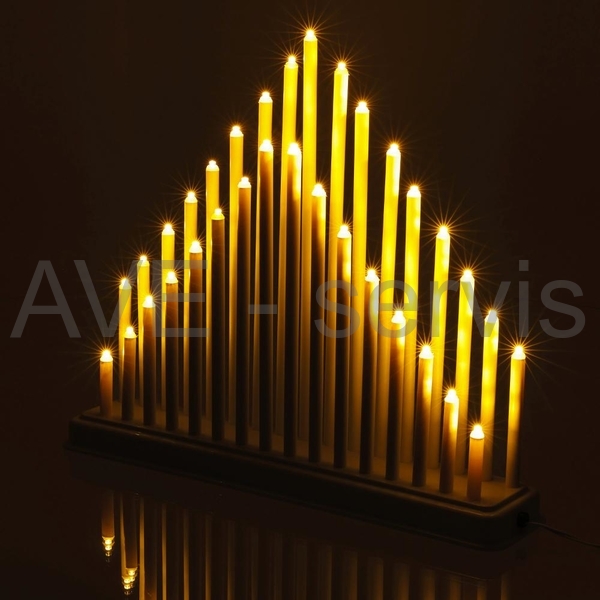 RXL 403 Svícen bílý 33 LED WW RETLUX