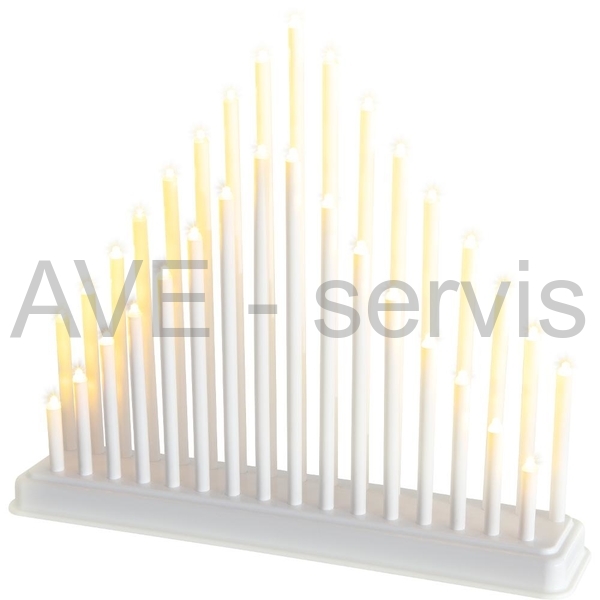 RXL 403 Svícen bílý 33 LED WW RETLUX
