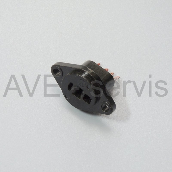 Repro DIN konektor TESLA panelová zásuvka VYP 4pin- NOS