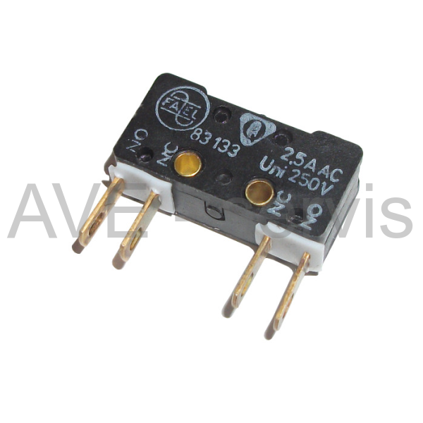 Mikrospínač 83133 FAEL 21x11x7mm přepínací 4pin