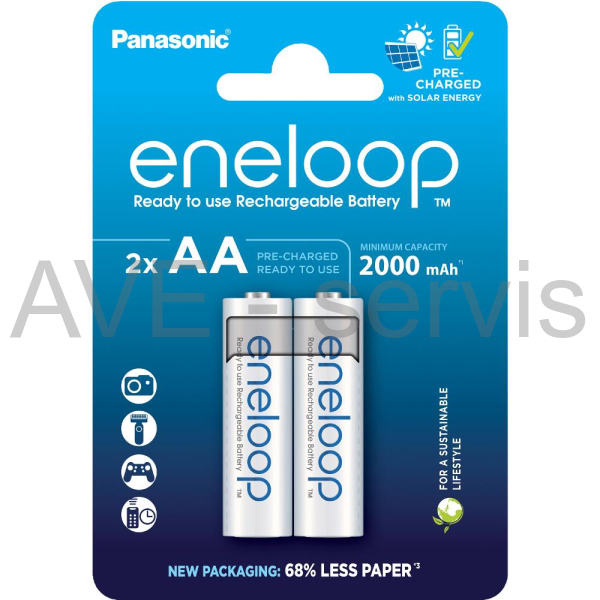 Nabíjecí aku NiMh 2xAA 2000mAh eneloop Ready To Use