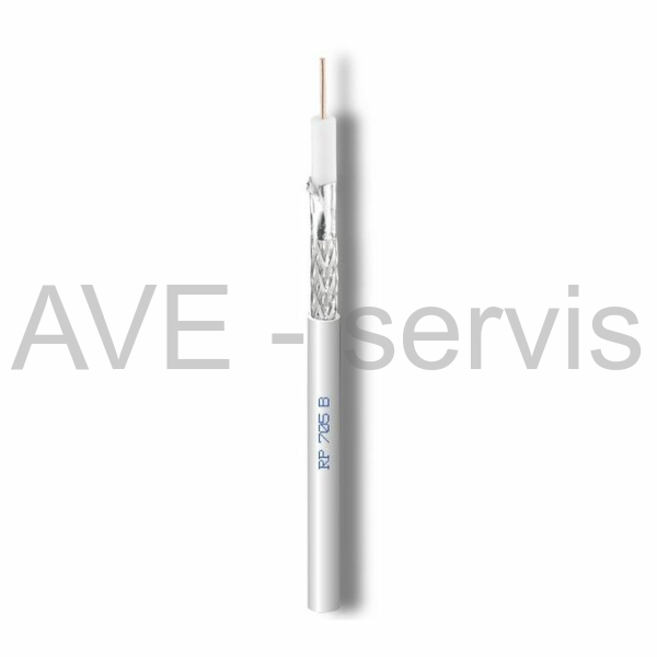 Kabel koaxiální CAVEL RP705B vnitřní pr.6,8mm bílý