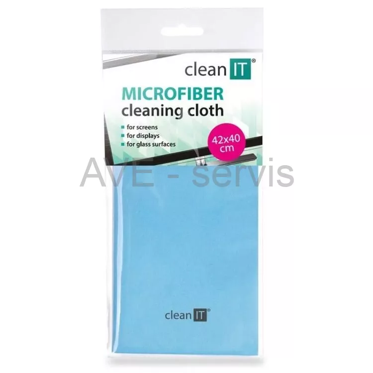 clean IT MICROFIBER čistící utěrka z mikrovlákna 40x40cm 
