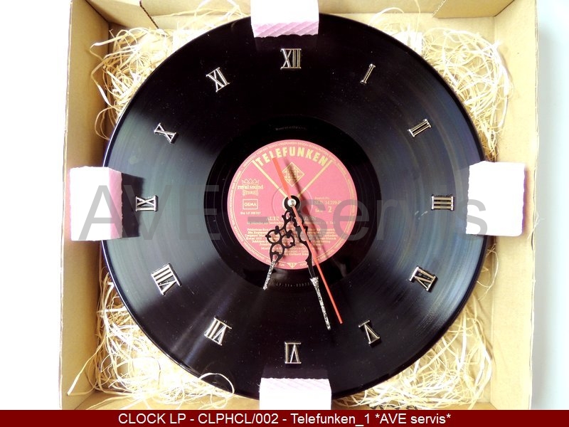 Hand Made CLOCK - hodiny z vinylových LP