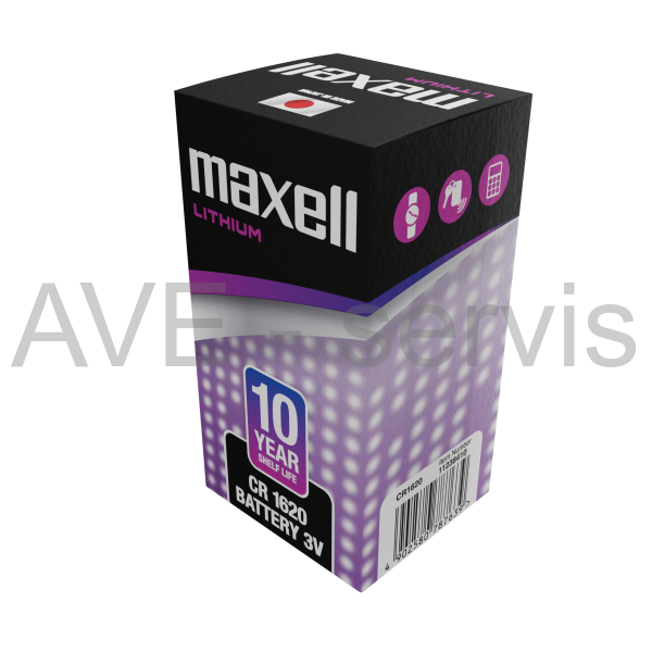 Baterie Lithiová mincová CR1620 Maxell 3V