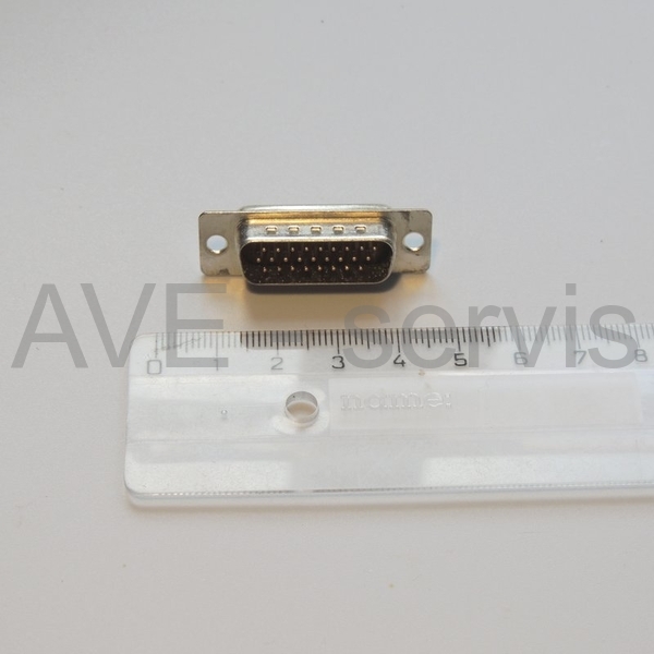 Konektor D-SUB HD 26pin zástrčka kabelová pájecí