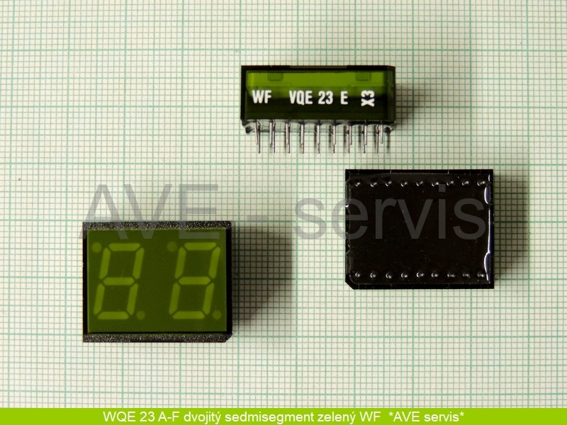 WQA 23 E sedmisegmentový LED display - NOS