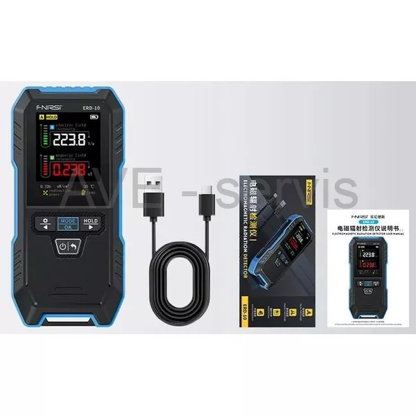 FNIRSI ERD-10 detektor elektromagnetického záření