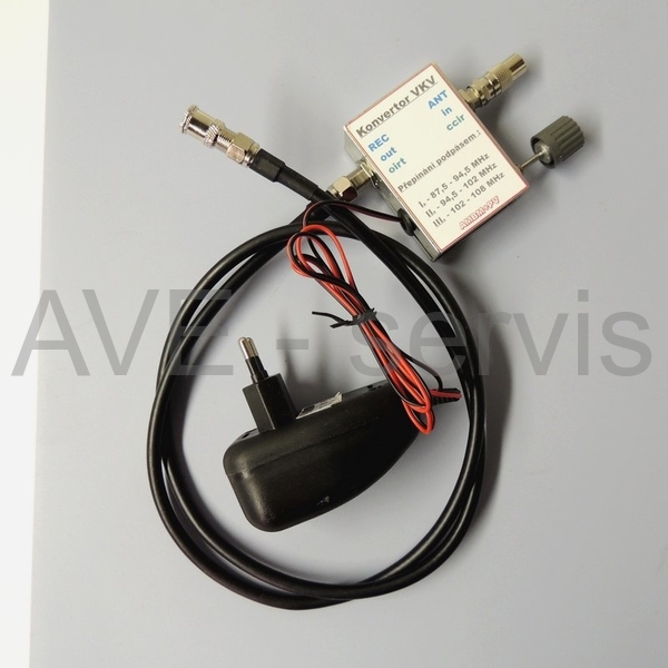 Konvertor VKV pásma CCIR do OIRT model K8EC-PR3