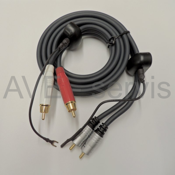 Gramo Tesla NC500 upgrade PHONO kabelu 2xCINCH Gold - kopie - kopie - kopie