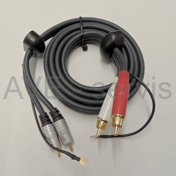 Gramo Tesla NC500 upgrade PHONO kabelu 2xCINCH Gold - kopie - kopie