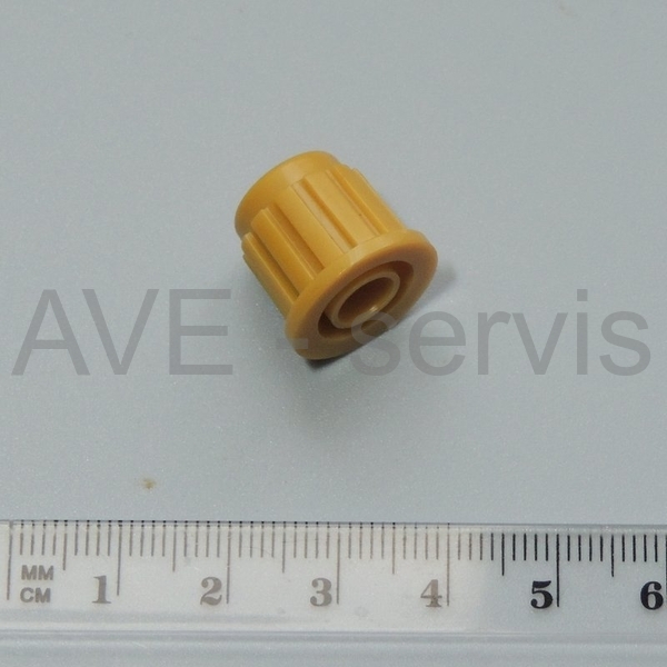 Knoflík přístrojový plast na 6mm - béžový