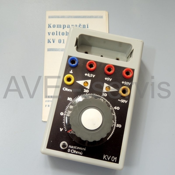Komparační VOLTmetr KV-01 - sbírkové RETRO