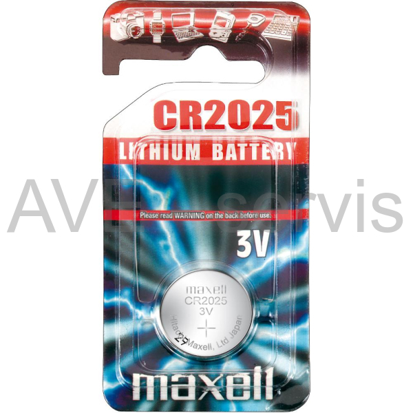 Baterie Lithiová mincová CR2025 Maxell 3V