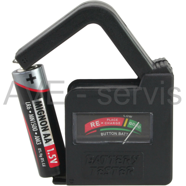 TESTER baterií 1,5V a 9V