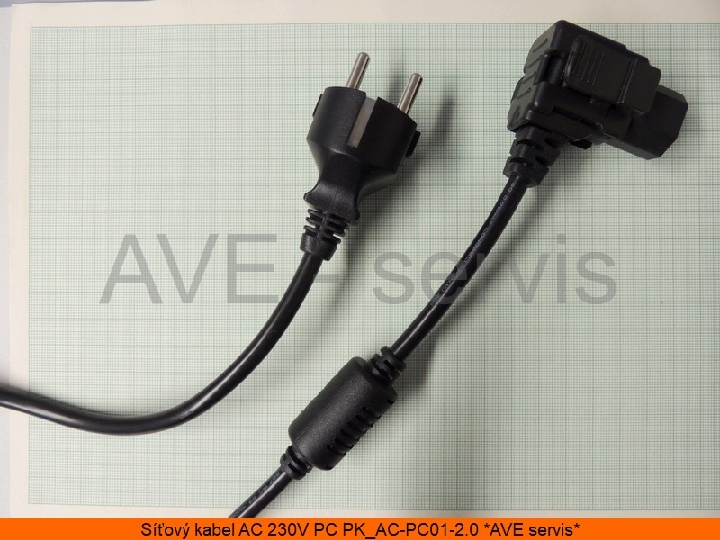 Síťový přívodní kabel PC230V 2m