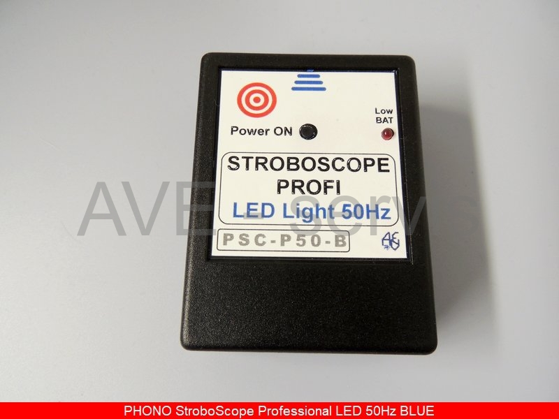 PHONO Stroboscope PROFI 50Hz Blue