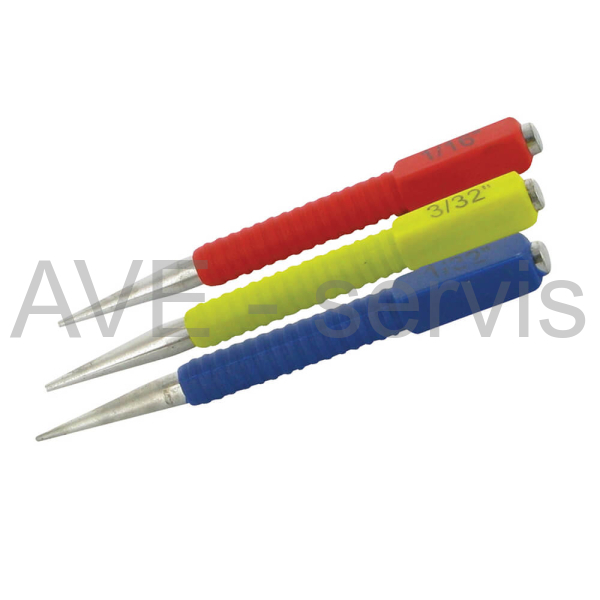 Sada průbojníků - 3kusy 123mm SilverLine