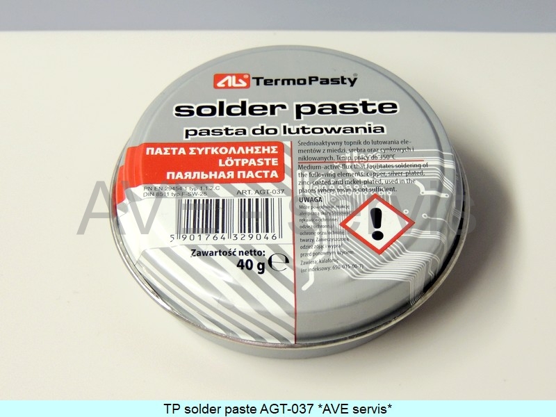 TP solder paste pro letování AGT-037