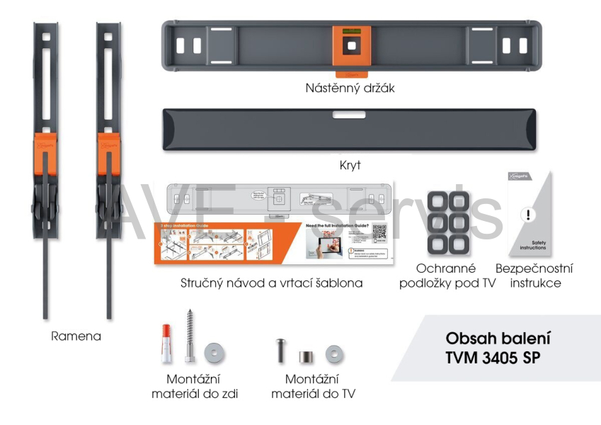 Držák OLED TV Vogel's TVM 3405 SP fixní, černá