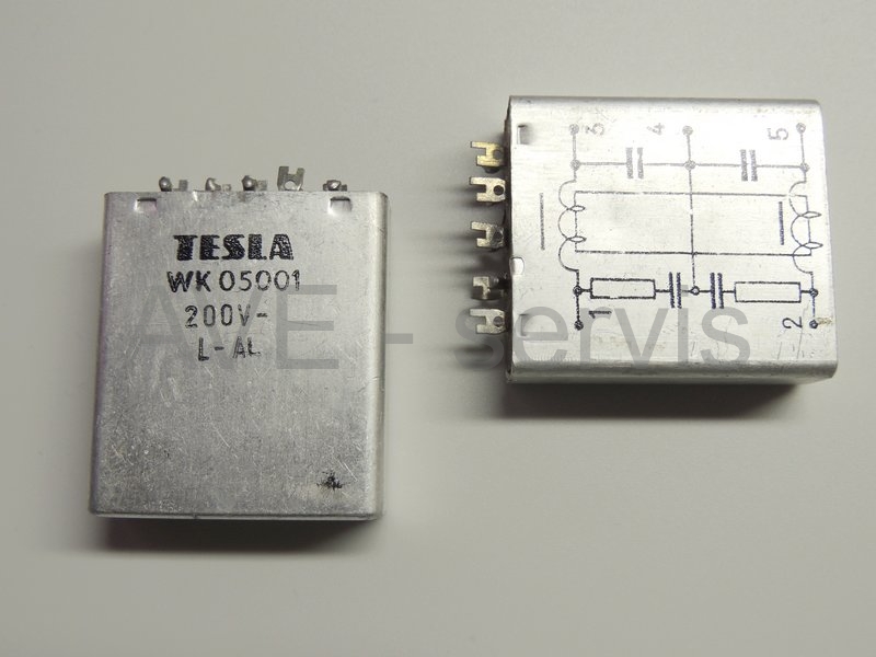 Tesla WK 05001 filtr DC napětí - NOS