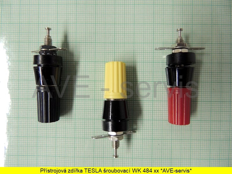 Přístrojová zdířka TESLA šroubovací WK 484 xx