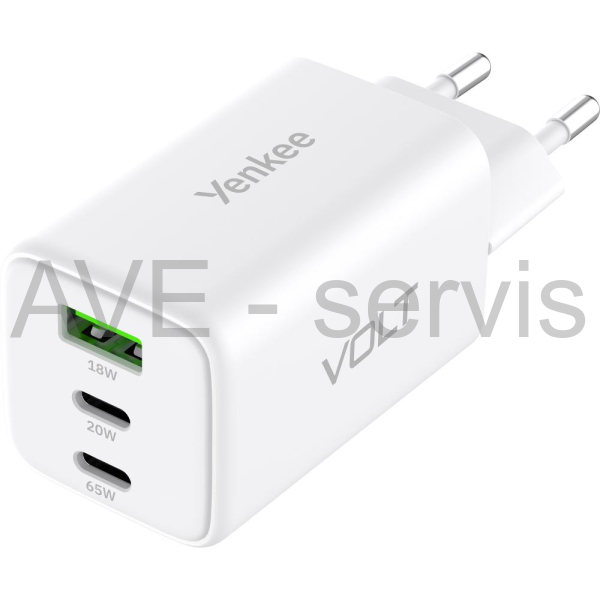 YAC G65 VOLT Nabíječka 65W/ 3xUSB YENKEE