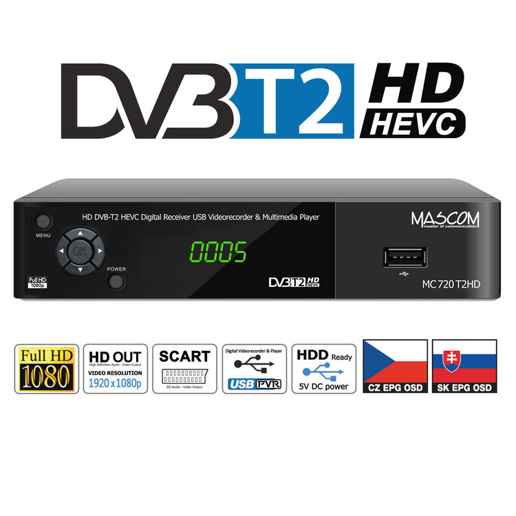 Nový DVB-T2 receiver na trhu se zajímavými funkcemi, aneb "kdo si počká, ten se dočká..."